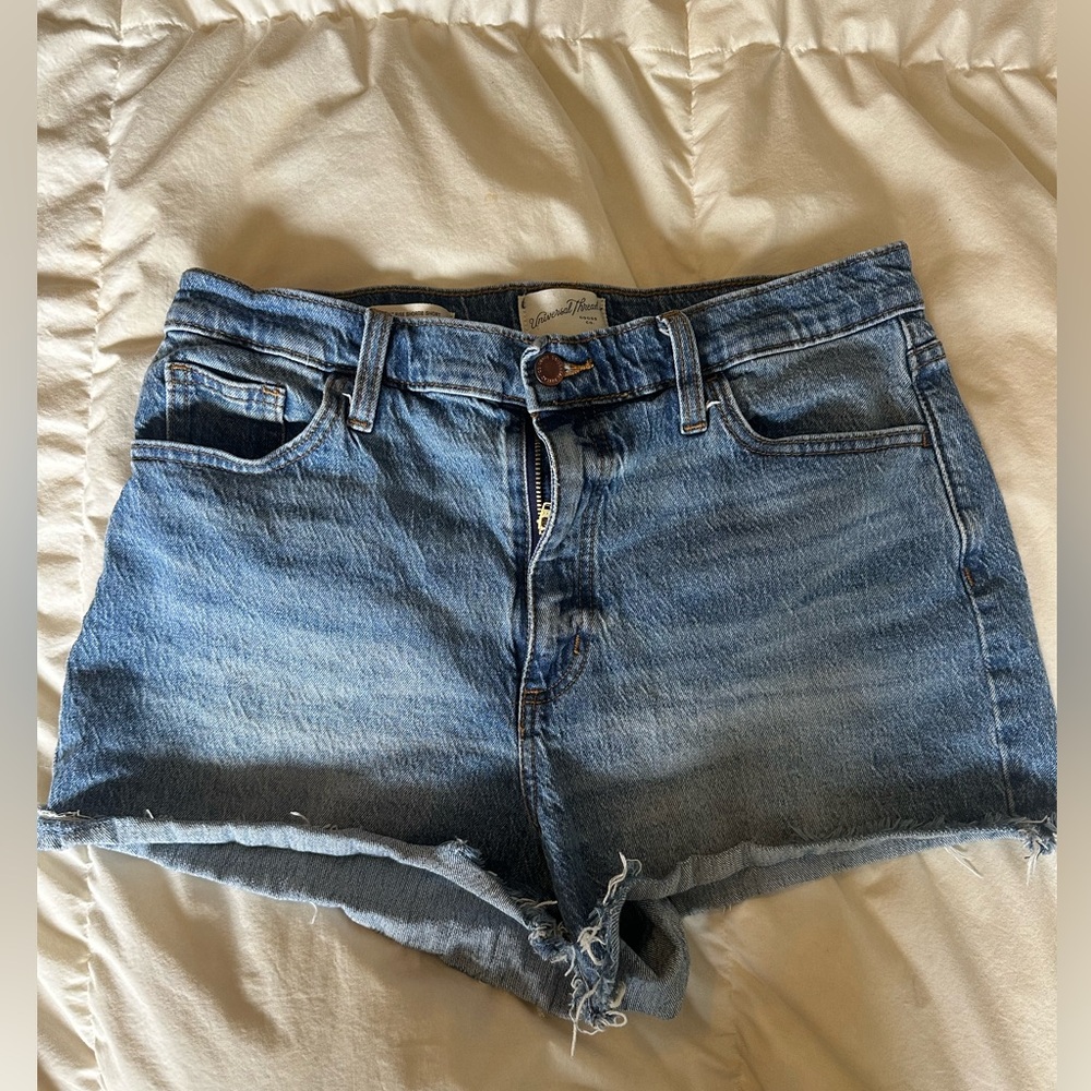 Universal threads highest rise shortie shorts. Size 10. Target. Blue